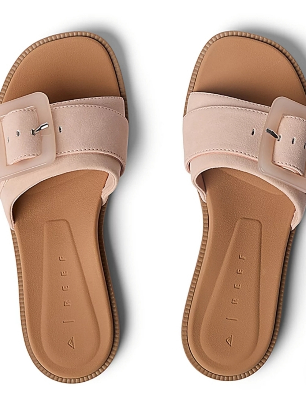NEW! REEF Women's Pink Slide Sandals with Decorative Buckle sz 8 NWT Price firm - Picture 3 of 8